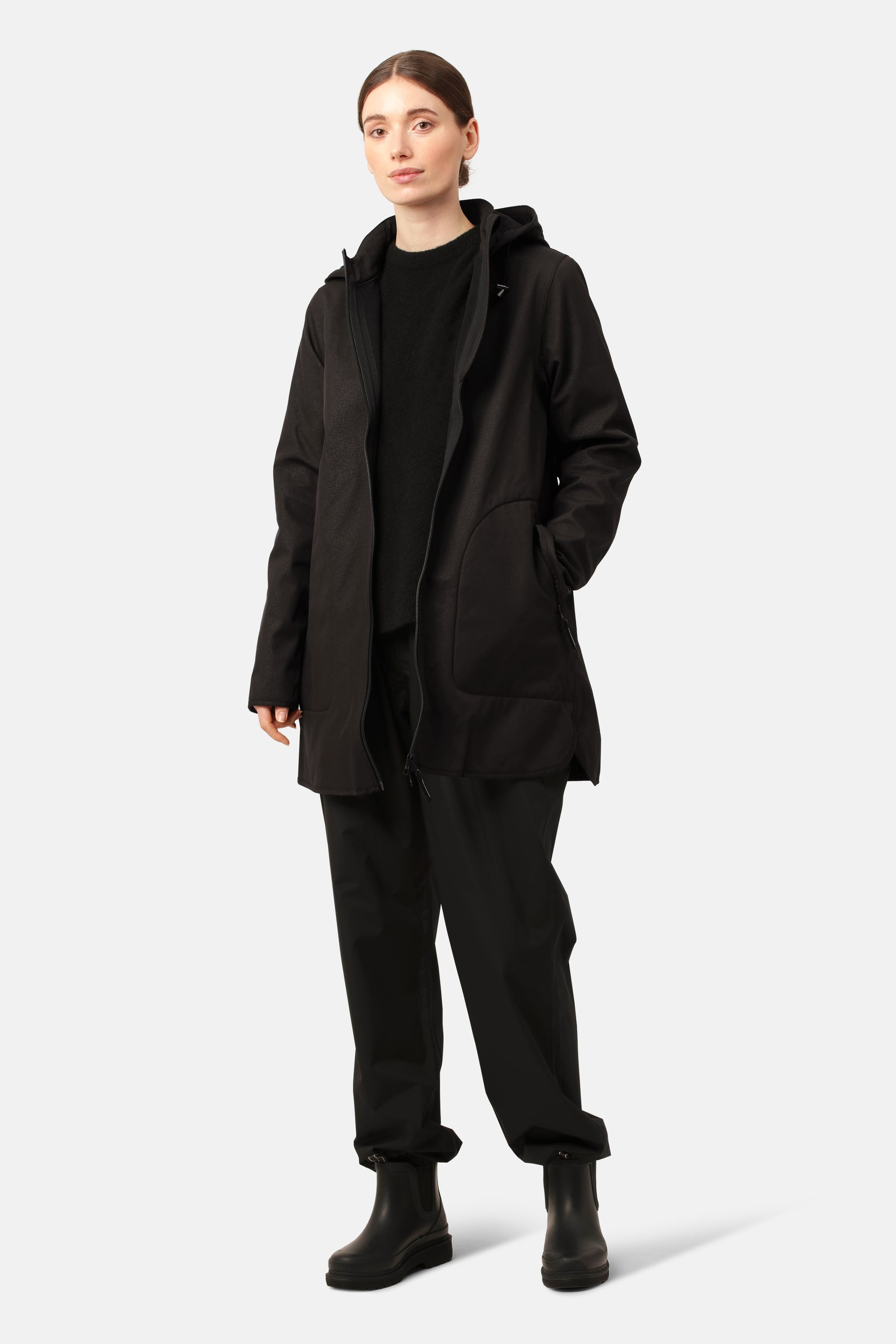 Softshell Regnjakke A-fasong - Black